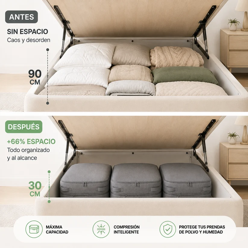 Organizador de Ropa al Vacío™ – Ahorra hasta un 66% de espacio