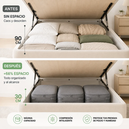 Organizador de Ropa al Vacío™ – Ahorra hasta un 66% de espacio