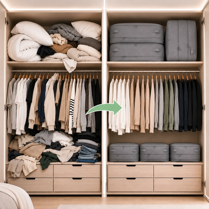 Organizador de Ropa al Vacío™ – Ahorra hasta un 66% de espacio